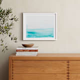 "Seafront" - Art Print in Sea Blue by Itsy Belle Studio - In a Room