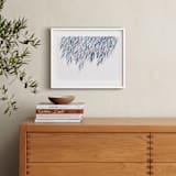 "Dreaming of Leaves" - Art Print in White by Priscilla Lee - In a Room