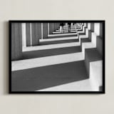 "Light and Shadows" - Art Print in Black & White by Dawn Smith - Framed