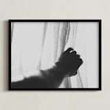 "Let the light in" - Art Print in Black and white by Catherine Culvenor - Framed