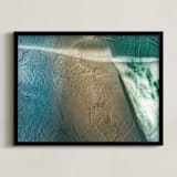 "Coastal Shadows" - Art Print in Summer Day by Von Sides - Framed