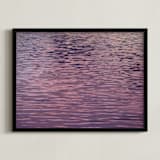 "Shimmer" - Art Print in Amethyst by Grae - Framed