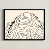 "Riders Curl 1" - Art Print in Midnight by Jayne Alfieri - Framed