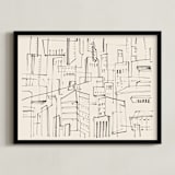 "City Ragtimes" - Art Print in Sandpaper by Catilustre - Framed
