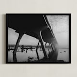 "Life is Foggy" - Art Print in Foggy Black by Curtis Newkirk - Framed