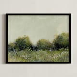 "Margins" - Art Print in Grass by Katie Mulder - Framed