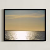 "When all focus has failed me" - Art Print in Sea Blue by raven erebus - Framed