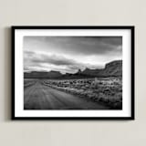 "buttes & mesas I" - Art Print in Desert Grey by Eric Clegg - Framed
