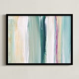 "Grace" - Art Print in Teal by Artsy Canvas Girl Designs - Framed