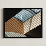"Skylight Shadows" - Art Print in skylight shadows by A MAZ Design - Framed