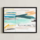 "Parisian Street Style II" - Art Print in parisian sky by Lauren Packard - Framed