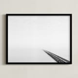 "Never-Ending Bridge" - Art Print in Grey Shades by Marker Girl - Framed