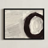 "Round and Round" - Art Print in Grey by Christiana Hudson - Framed