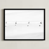 "Into the white" - Art Print in grey by Massimiliano Massimo Borelli - Framed