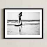 "Skimming through Summer" - Art Print in Black & White by Kate Dailey - Framed