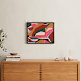 "Deep Pink Division" - Art Print in Deep Pink by Eunmee Studio - In a Room