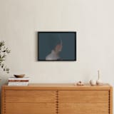 "Poise" - Art Print in Prussian blue by Maja Cunningham - In a Room