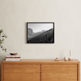 "Yosemite First Rays" - Art Print in Black & White by Sea and Sky - In a Room