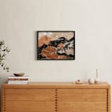 "On the Rocks" - Art Print in Papaya by Courtney Crane - In a Room