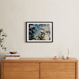 "Double The Oaks" - Art Print in Smalt Blue by Candice Estep - In a Room