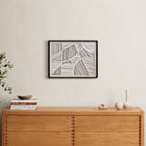 "Colored Lines I" - Art Print in Sand by David Michuki - In a Room