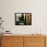 "Chicago Grid" - Art Print in Golden by Ana V. Ramirez - In a Room