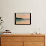 "Quiet Cove" - Art Print in Peach by Lindsay Megahed - In a Room