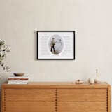 "Our Vows: Framed Photo" - Framed Photo in White by Sarah Curry - In a Room