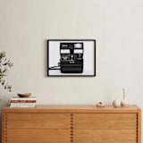 "In an Instant" - Art Print in Black & White by 1885 Atelier - In a Room