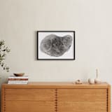 "Tree Rings pt. 1" - Art Print in Black by Mackenzie Darrach - In a Room
