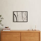 "Curves and Lines" - Art Print in Sepia by Megan Monismith - In a Room