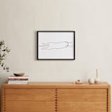"Sleepy Kitty" - Art Print in White by Tyler Tea - In a Room