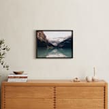 "Reflections in the Blue" - Art Print in Lake Blue by 1885 Atelier - In a Room