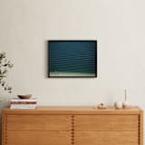 "X Four People On The Beach" - Art Print in Sea Green by Andy Mars - In a Room