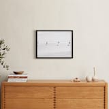 "Into the white" - Art Print in grey by Massimiliano Massimo Borelli - In a Room