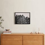 "Pines" - Art Print in Porcelain White by K.Short - In a Room