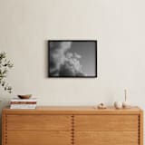 "Stormy Skies" - Art Print in Grey by Claire Duda - In a Room
