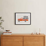 "Heavy Load" - Personalized Art Print in Tangerine by Karidy Walker - In a Room