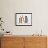"Your Story" - Personalized Art Print in Pumpkin by Oma N. Ramkhelawan - In a Room