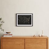 "USA Night Sky Map" - Art Print in Midnight by Jessie Steury - In a Room