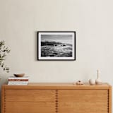 "Coastline" - Art Print in Black & White by Sea and Sky - In a Room