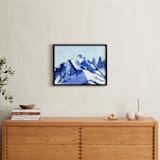 "Blue Mountain" - Art Print in frost by Jenny Partrite - In a Room