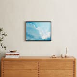 "Through it All (Clouds)" - Art Print in Sky Blue by Loree Mayer - In a Room