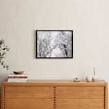 "Silent Storm" - Art Print in winter grey by Leslie Le Coq - In a Room