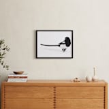 "Magpie" - Art Print in black bird by Leslie Le Coq - In a Room