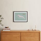 "Deep as the Sea" - Personalized Art Print in Aqua by Annada Hypes - In a Room