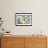 "Claire de Lune" - Art Print in Night Blue by Catilustre - In a Room