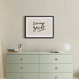 "Doing Great" - Art Print in Off White by Erika Firm - In a Room
