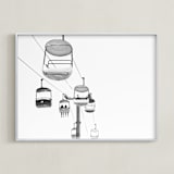 "Ride In The Sky" - Art Print in Silver by PHEP Design Studio - Framed