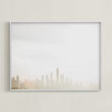 "Broad Shoulders" - Art Print in Midwest Grain by Oriana Koren - Framed